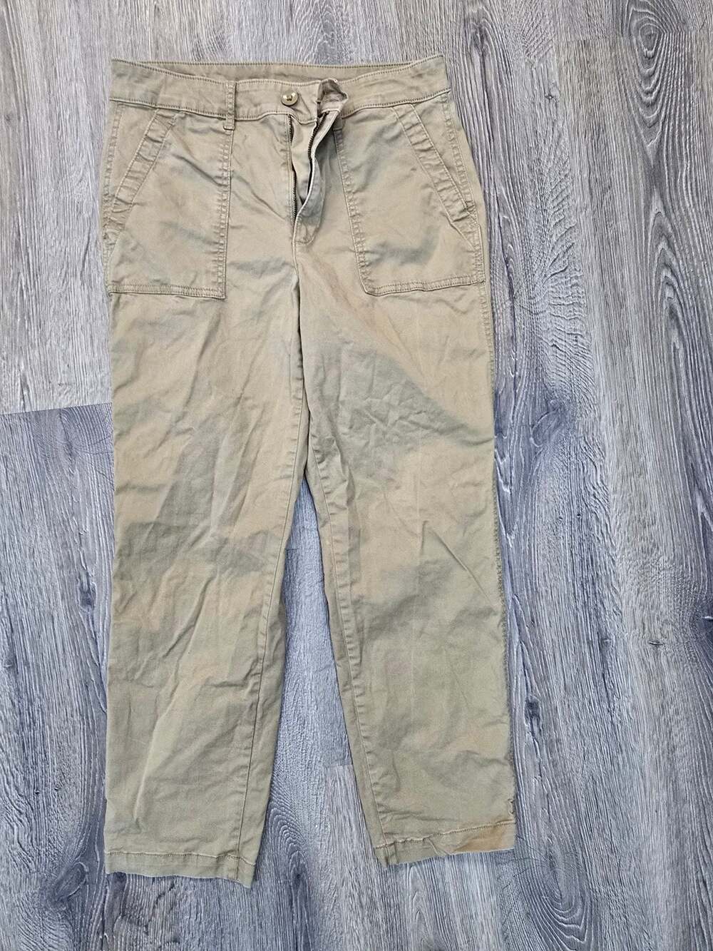 Old Navy Women's Utility Fatigue Chino Pants in Khaki, Size 8
